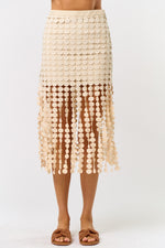 SKIRT WITH ROUND TASSELS