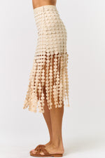 SKIRT WITH ROUND TASSELS