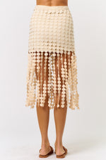 SKIRT WITH ROUND TASSELS