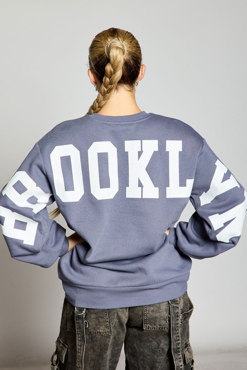 Brooklyn Back Puff Print Front Embrodiery