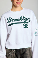 BROOKLYN CHAIN STITCH EMBROIDERY/ FLEECE