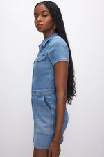 FIT FOR SUCCESS DENIM MINI DRESS