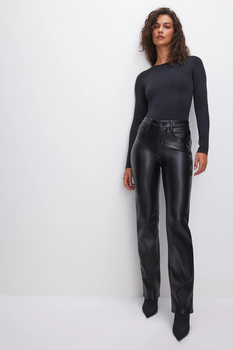 GOOD ICON FAUX LEATHER PANTS