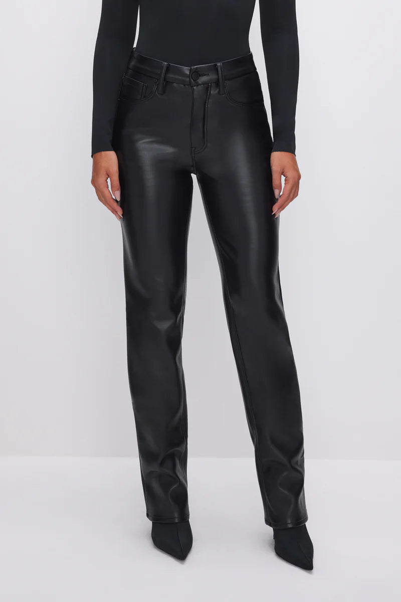 GOOD ICON FAUX LEATHER PANTS