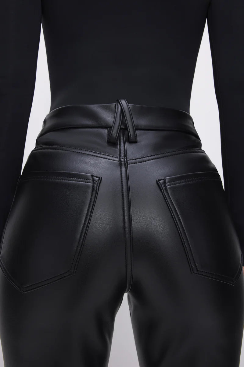 GOOD ICON FAUX LEATHER PANTS