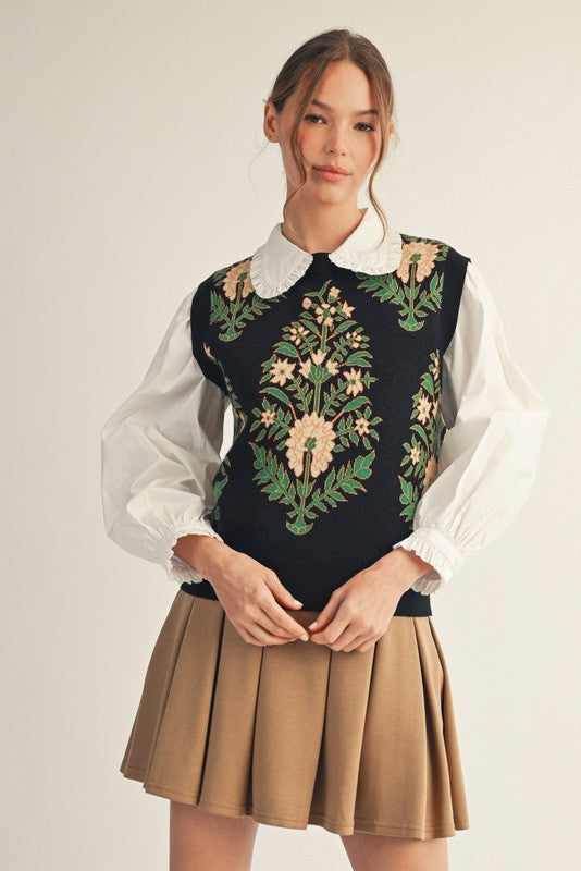 Pleated A-Line Mini Skirt in Camel