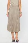 Barley Pleated Knit Midi Skirt
