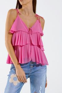 Ruffle Top WIth Thin straps
