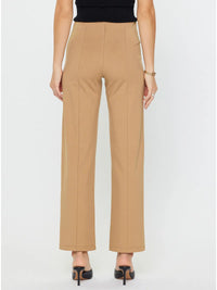 Nude High Waist Straight Leg Pants