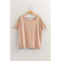 Oversized Off-Shoulder Relaxed Tee