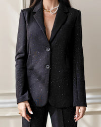 Black Starry Night Tailored Blazer