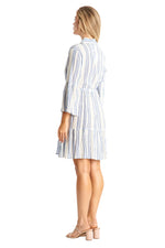 STRIPED SHORT RESORT DRESS