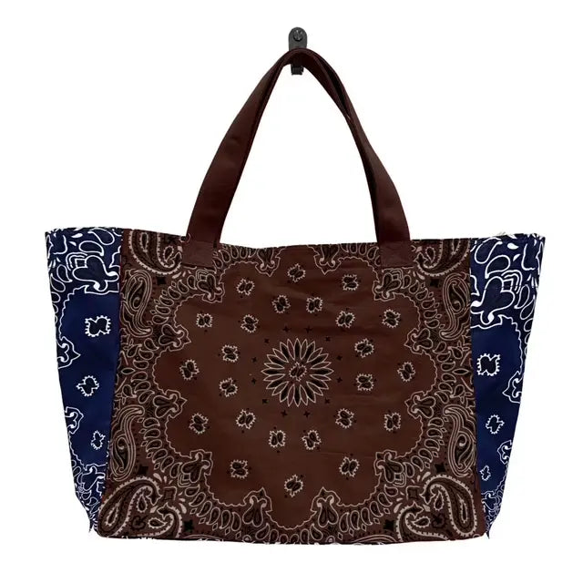 Bandana Print Large Tote Bag