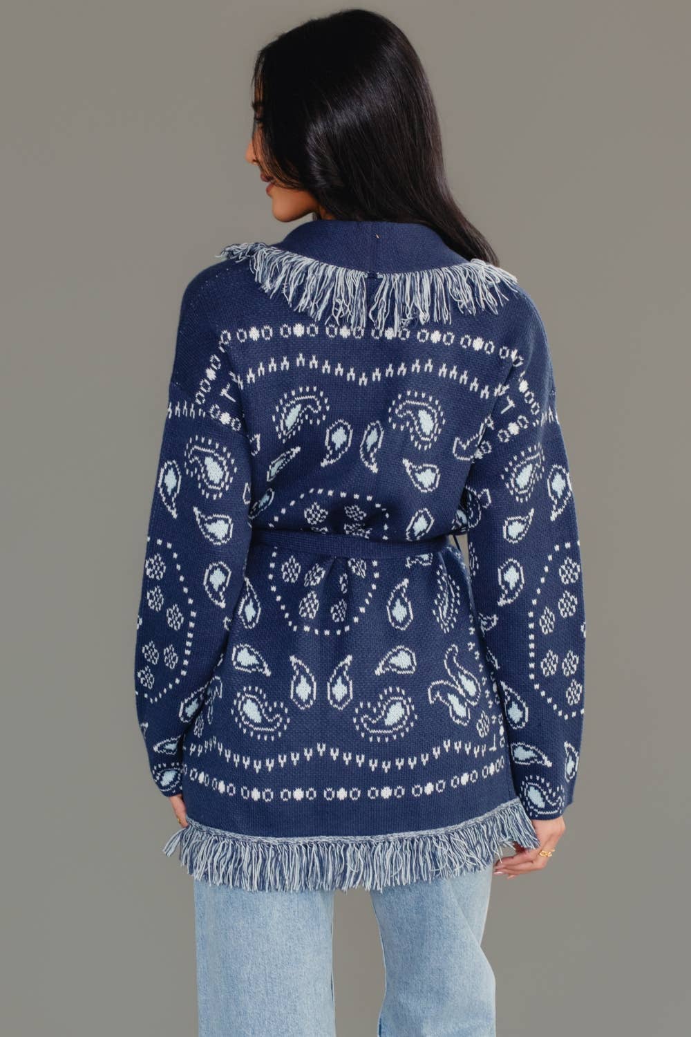 Bandana Fringe Cardigan