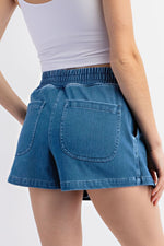 ULTRA STRETCH COTTON DENIM SKORT