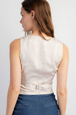 CHALLIS SATIN VEST