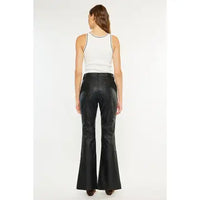 Vegan Leather Bootcut pants