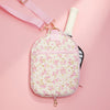 Pink Floral Tennis Racket Bag with Adjustable Strap