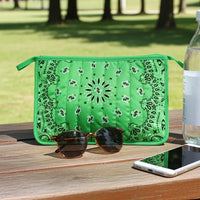 Bandana Quilted Cosmetic Pouch Bag