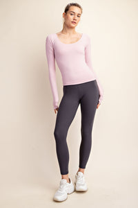 BUTTER ROUND NECK LONG SLEEVE TOP