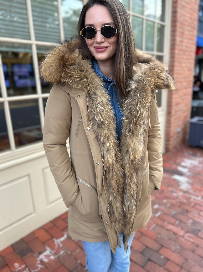 Parka with Natural Fur trim