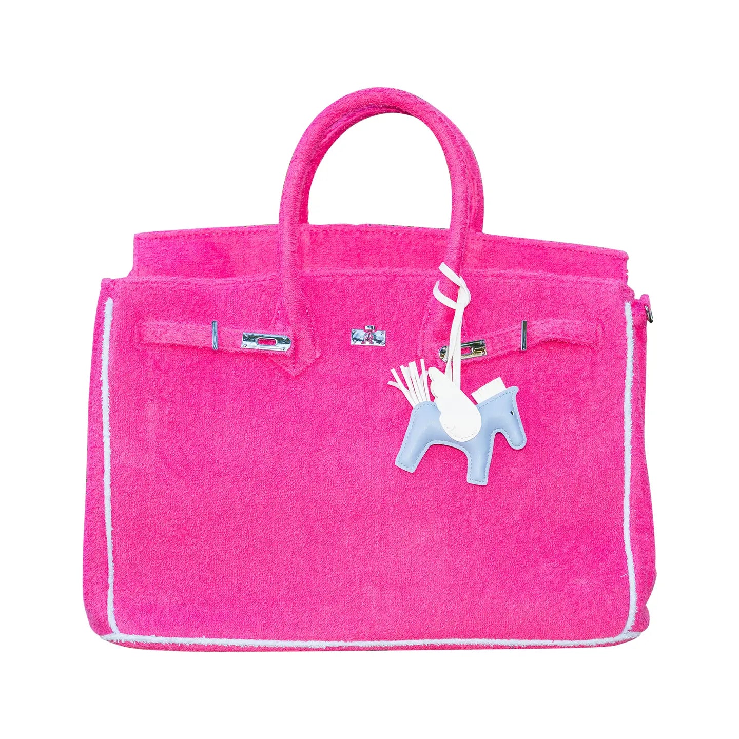 Fuchsia Hamptons Designer Terry Bag