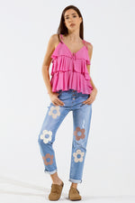 Ruffle Top WIth Thin straps