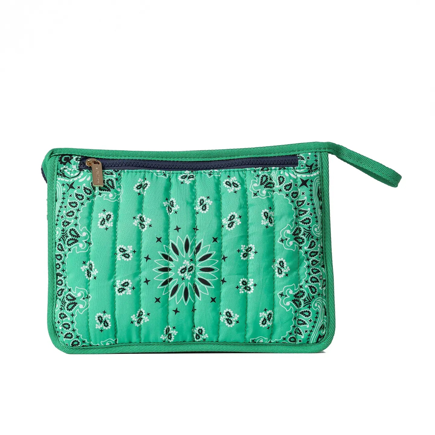 Bandana Quilted Cosmetic Pouch Bag