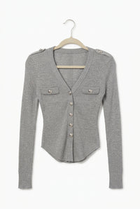 Eloise Embellished V-Neck Cardigan