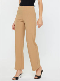 Nude High Waist Straight Leg Pants