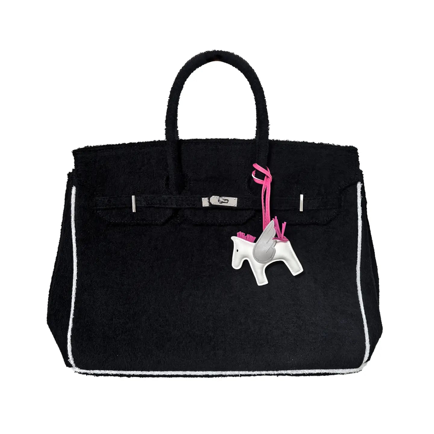 Hamptons Designer Terry Bag Black