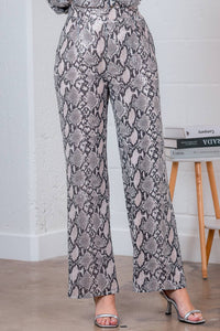 Leopard Sequin High Waisted Pants