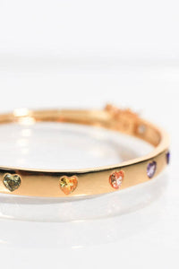 Rainbow Hearts Bangle