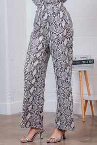 Leopard Sequin High Waisted Pants