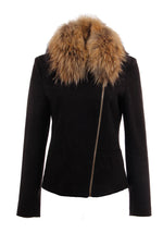 Jacket with Fur Collar