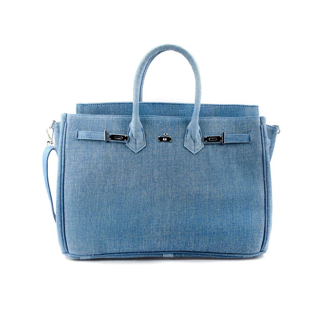 Shelly Denim Tote Blue Medium
