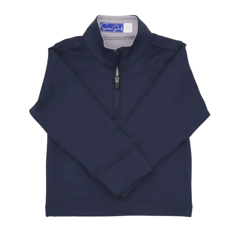 Kids Performance Quarter Zip- Navy