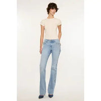 Mid Rise Studded Bootcut Jean