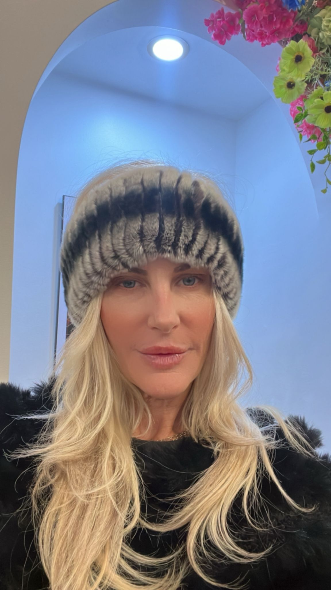 Grayish Rabbit Fur Headband