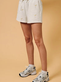 Martini Print Lounge Shorts with Drawstring Waist
