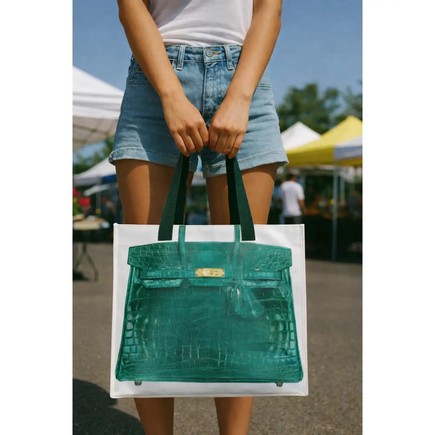 Designer Inspired Reusable Shopper Tote