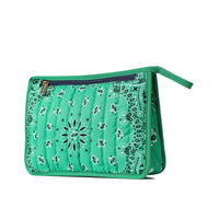 Bandana Quilted Cosmetic Pouch Bag