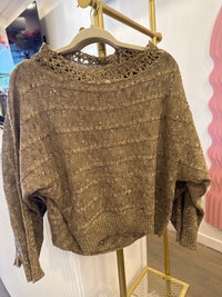 Openwork Knit Sweater