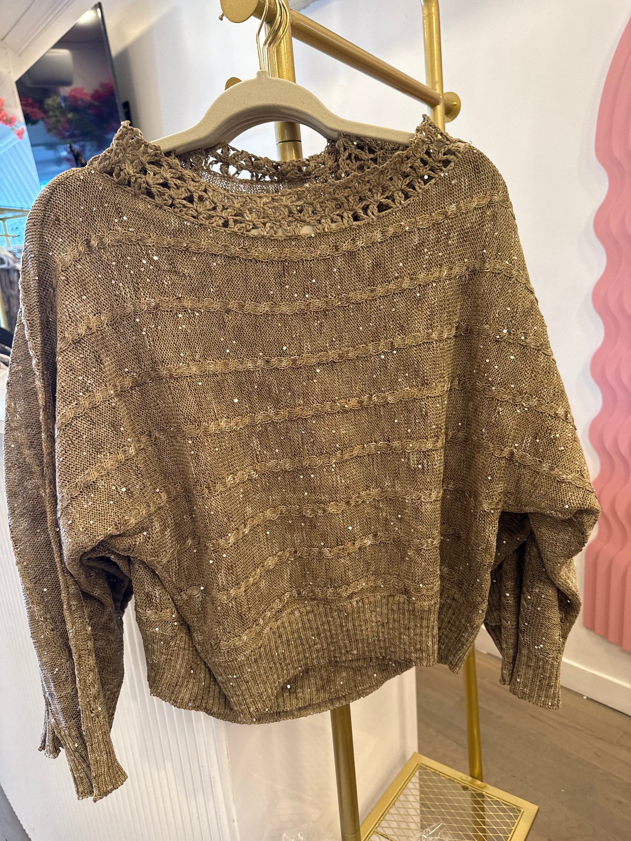 Openwork Knit Sweater