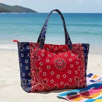 Bandana Print Large Tote Bag