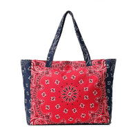 Bandana Print Large Tote Bag