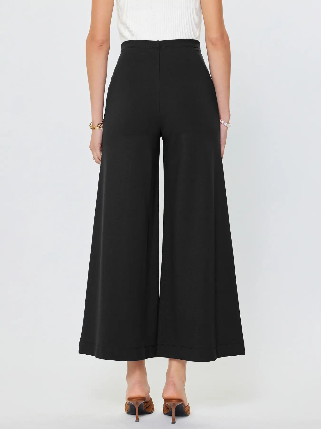 Black High Waist Wide Leg Pants