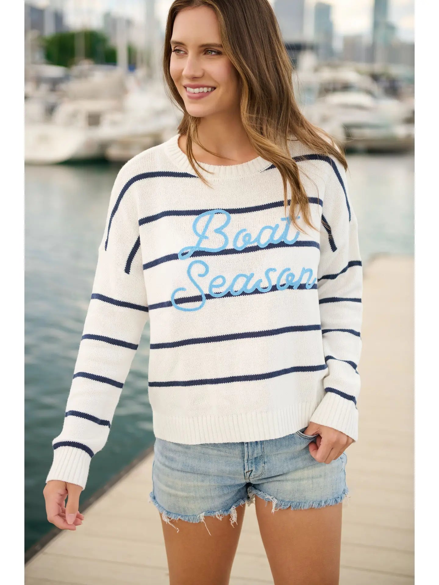 Boat Season Striped Knit Sweater