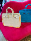 Hamptons Designer Terry Bag Khaki