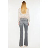 Low Rise Bootcut Jeans with Split